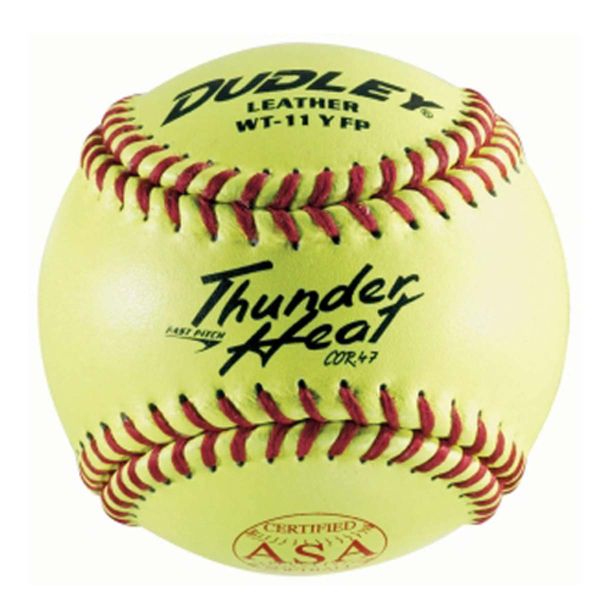 Dudley 11", 4A-531 47/375 ASA Thunder Heat Leather Fastpitch Softballs, dz