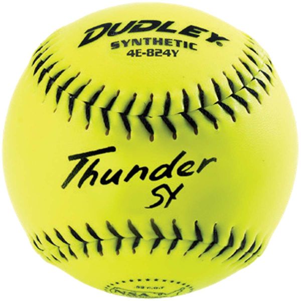 Dudley 12", 4E824Y 44/400 Thunder SY NSA ICON Synthetic Slowpitch Softballs, dz