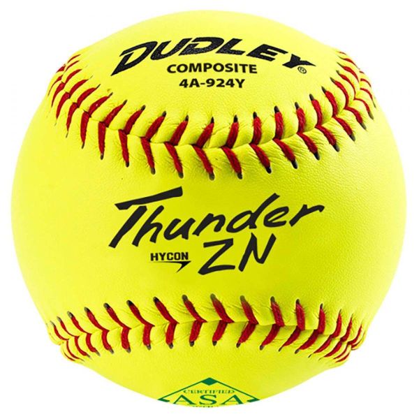 Dudley 11" ASA Thunder ZN, .52/300 Composite Slowpitch Softballs, dz