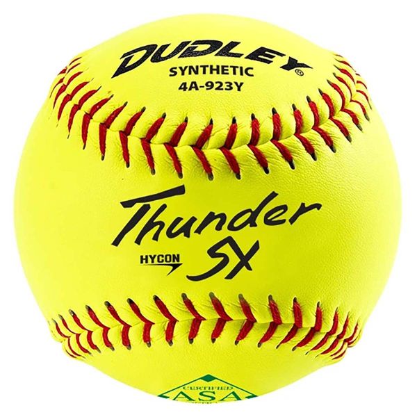 Dudley 11" ASA Thunder SY, .52/300 Synthetic Slowpitch Softballs, dz