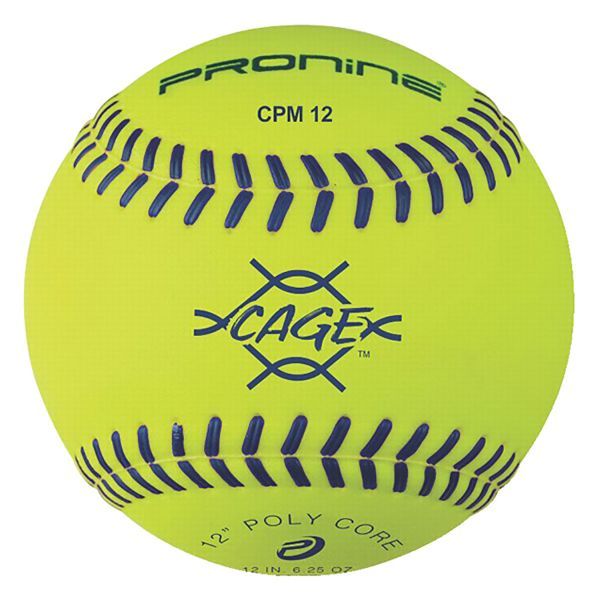 Pro Nine 12" CPM12 Composite Pitching Machine Softballs, dz