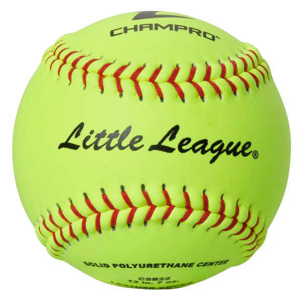 Champro 12" CSB22 47/375 Little League Tournament Leather Fastpitch Softballs, dz