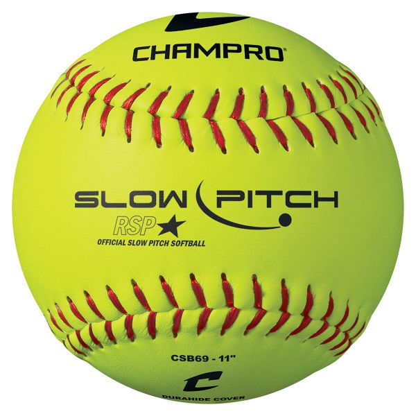 Champro 11” CSB69 Practice Durahide Slowpitch Softballs, dz