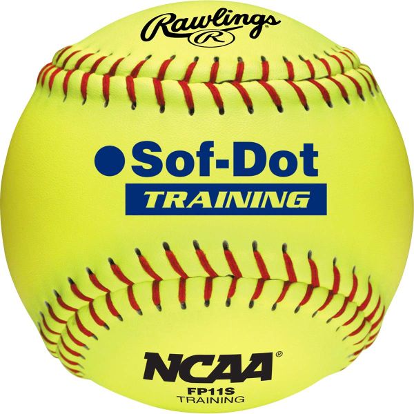 Rawlings 11" FP11S Fastpitch Soft Core Training Softballs, dz