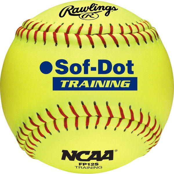 Rawlings 12" FP12S Fastpitch Soft Core Training Softballs, dz