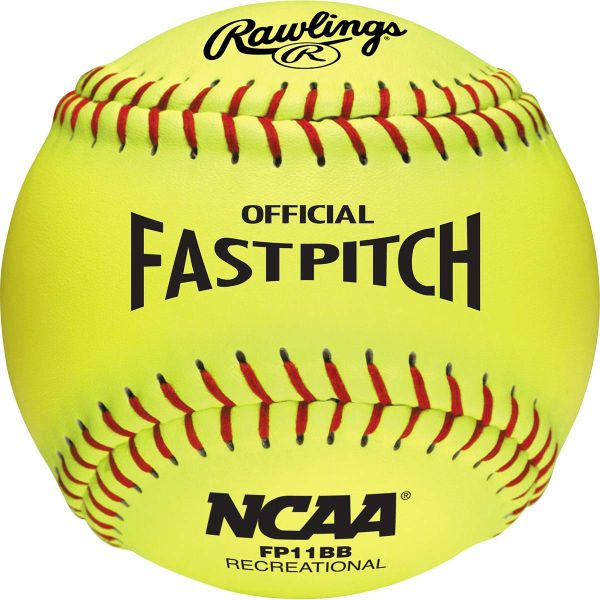 Rawlings 11" FP11BB 47/375 Synthetic Recreational Fastpitch Softballs, dz