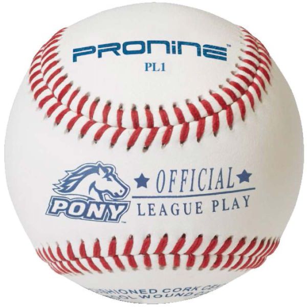 Pro Nine PL1 Official Pony League Baseballs, dz