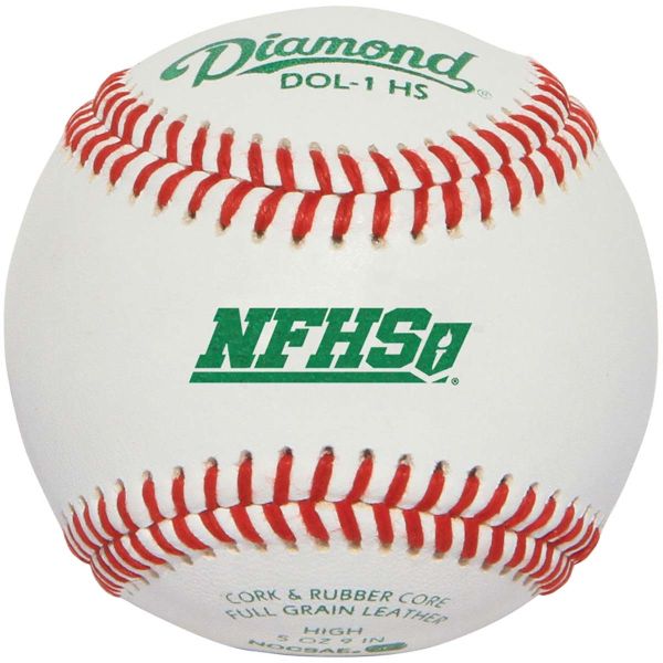Diamond DOL-1 HS, NFHS Official Practice Baseballs w/NOCSAE Stamp, dz