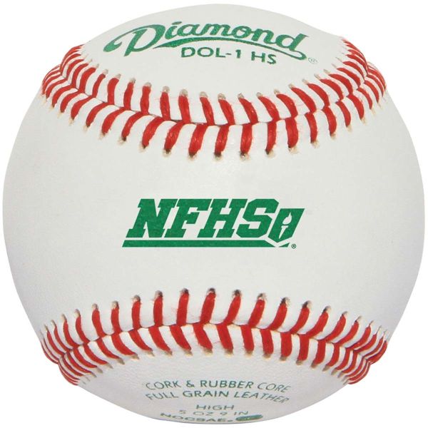 Diamond DOL-1 HS, NFHS Official Practice Baseballs w/NOCSAE Stamp, dz