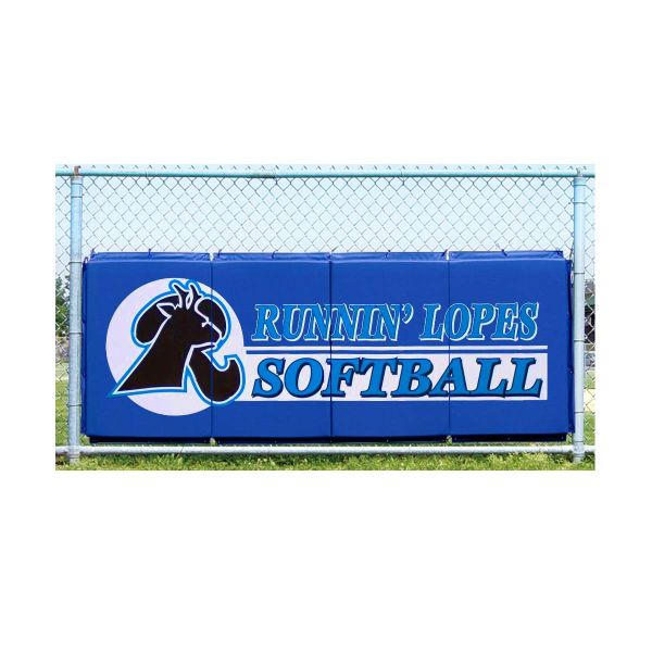 Cover Sports 3'H x 8'L Baseball/Softball Backstop Padding w/Graphics