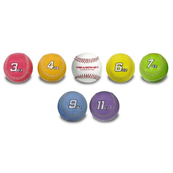 POWERNET Weighted Long Toss Baseball Set