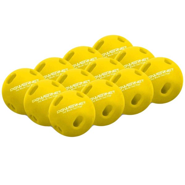 POWERNET 12/pk Micro Crushers Limited Flight Training Baseballs