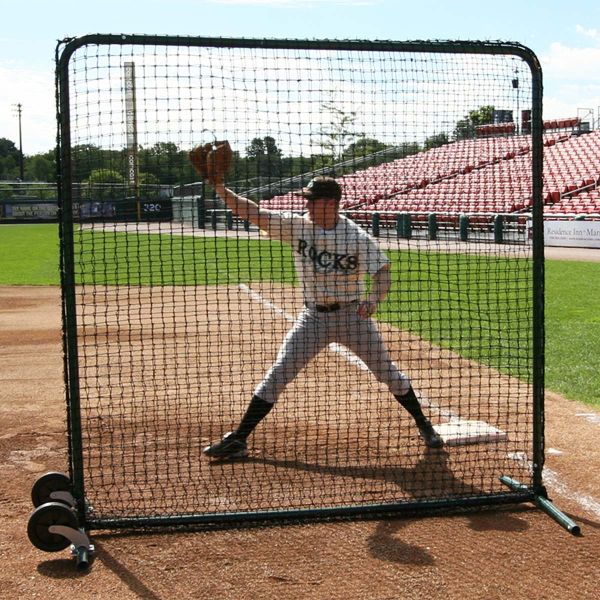 ProMounds Premium 7'x7' Baseball Protective Screen, Frame & Net