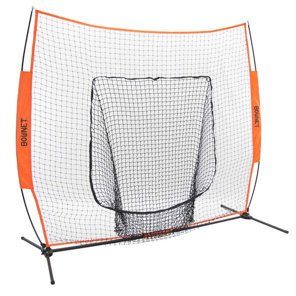 BOWNET 7'x7' BowBMX Big Mouth X Baseball/Softball Pop-Up Catch Net