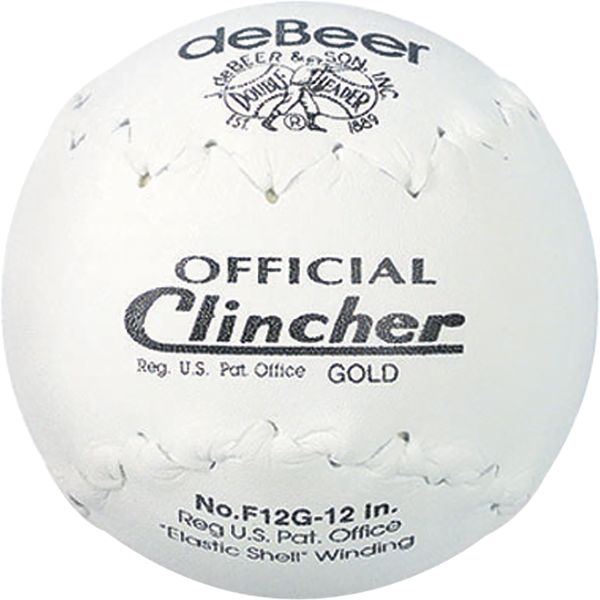 deBeer 12", 6/pk Clincher F12G Official Softballs