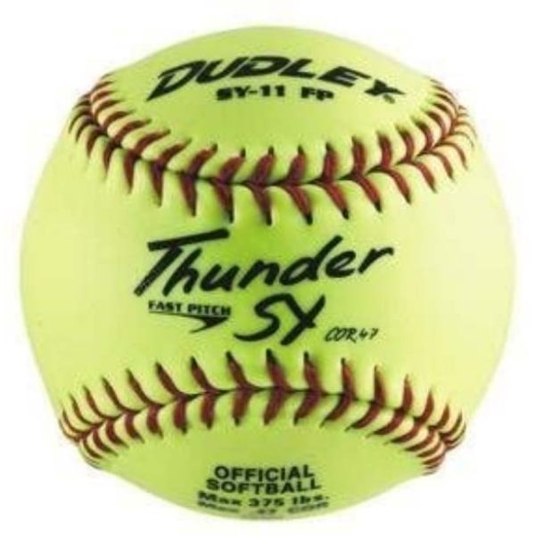 Dudley 11" SY11FP 47/375 Synthetic Fastpitch Softballs, dz