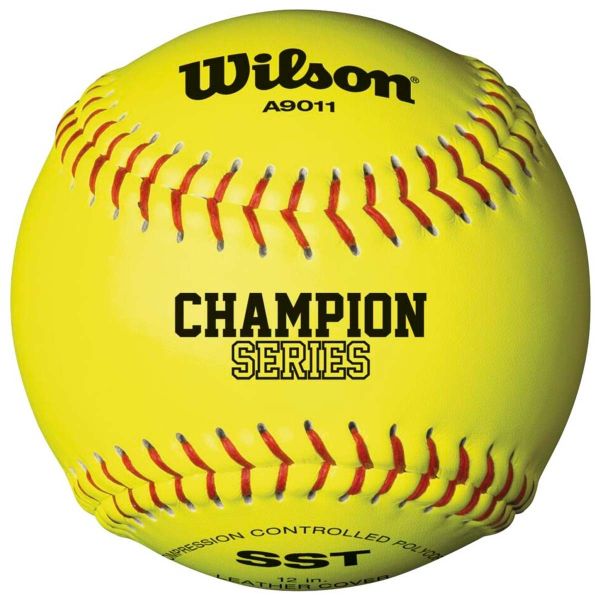 Wilson 12", 47/375 NFHS Leather Softballs, A9011BSST, dz