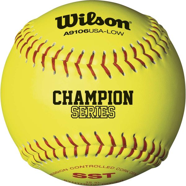 Wilson 12", 47/300 USA Synthetic Fastpitch Softballs, WTA9106BUSA-LOW, dz