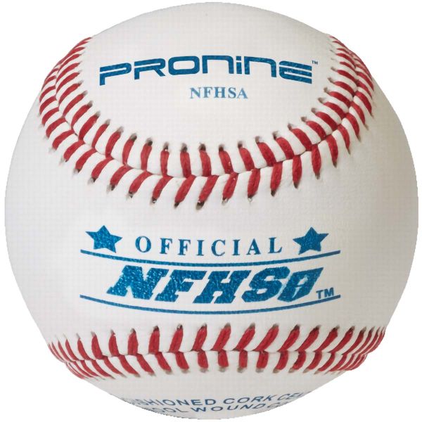 Pro Nine Official NFHSA High School Baseballs w/NOCSAE Stamp, dz