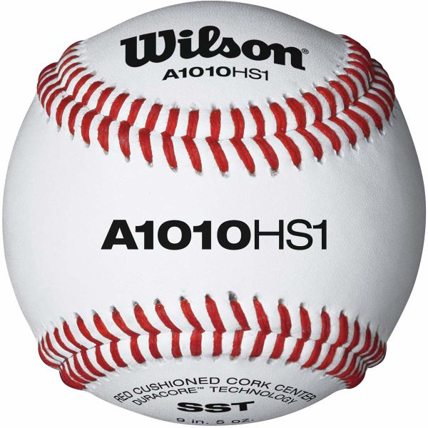 Wilson A1010BHS1SST NFHS Baseballs, dz w/NOCSAE