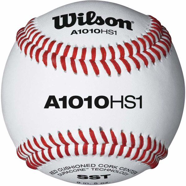 Wilson A1010BHS1SST NFHS Baseballs w/NOCSAE, dz 