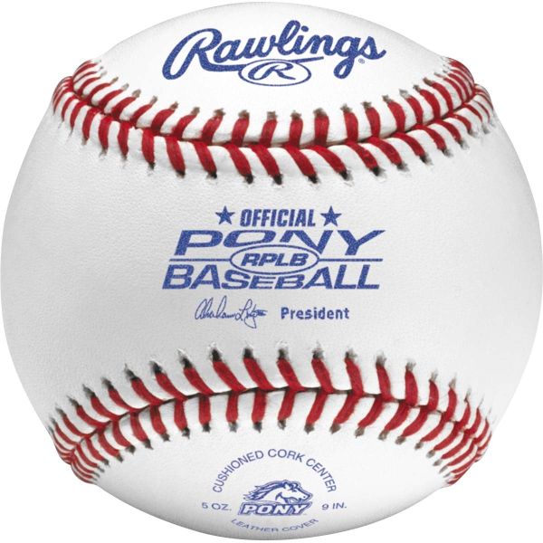 Rawlings RPLB Tournament Pony Baseballs, dz