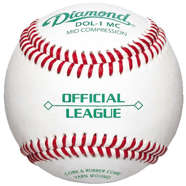 Diamond DOL-1 MC Mid Compression Baseballs, dz