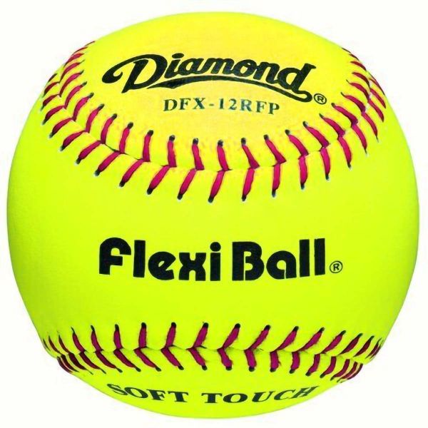 Diamond 12" DFX-12RFP Flexi Ball Leather Softballs, dz