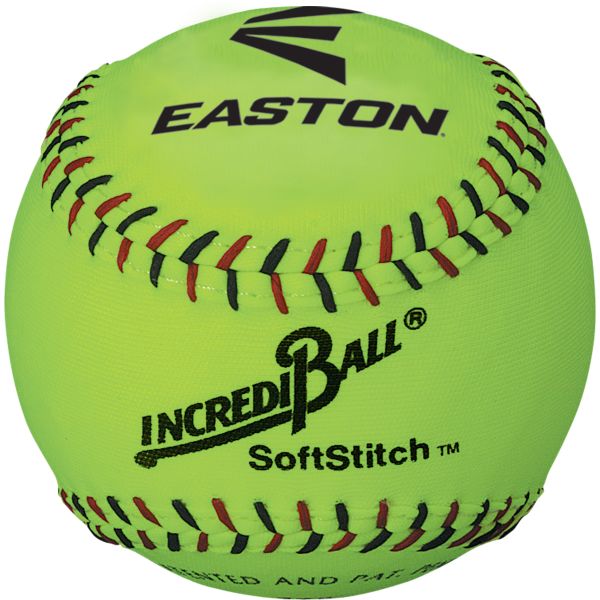 Easton 12" (1 ea) Incredi-Ball Neon SoftStitch Training Softball
