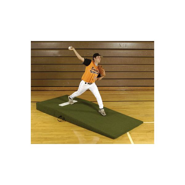 Proper Pitch 4'Wx9'6''Lx10''H Collegiate/High School Baseball Mound, Green