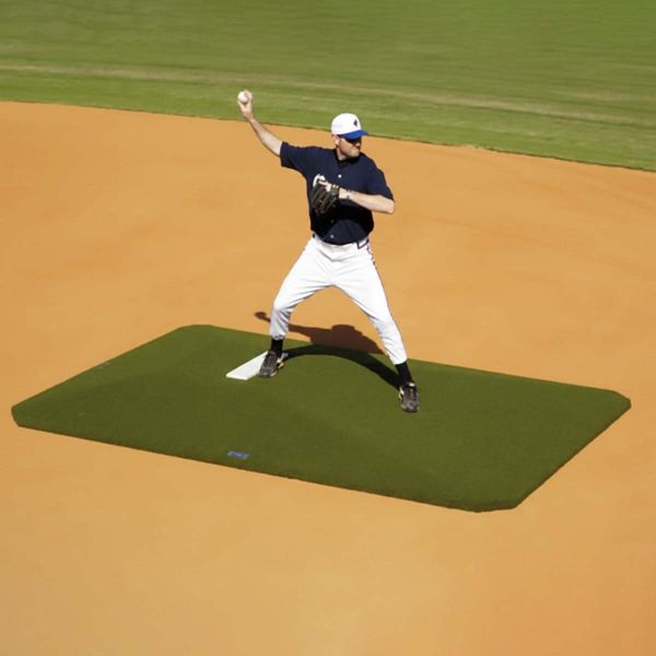 Proper Pitch 6"Hx5'4"Wx9'L Junior Game Baseball Mound, Green