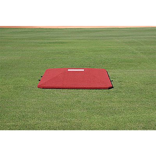 Proper Pitch 8'3"Wx11'6"Lx10"H Game Baseball Mound, Clay