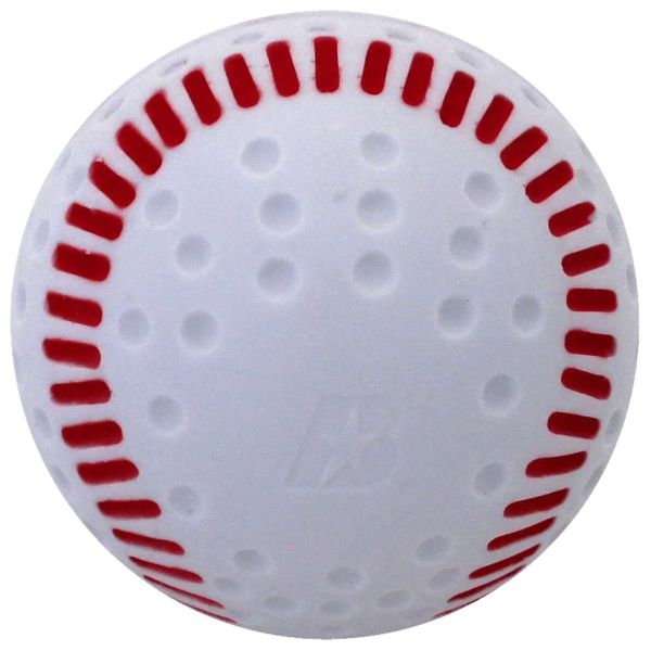 Baden PBBRS Dimpled Machine Baseballs, White with Red Seam, dz