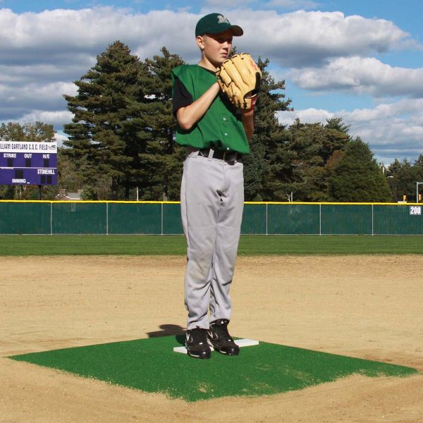 Promounds 6'Lx5'Wx6"H Minor League Game Mound, Green