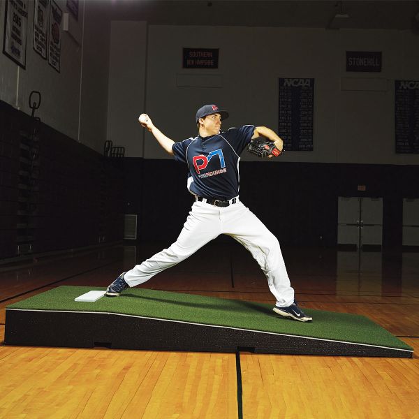 ProMounds 4'Wx9'Lx10"H Collegiate Portable Pitching Mound, Green