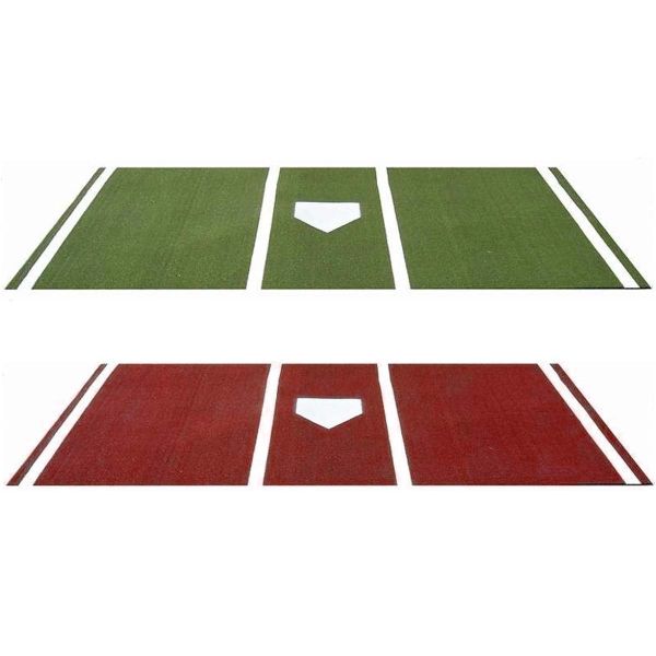6'x12' Lined Batting Turf Mat Pro w/ Inlaid Home Plate