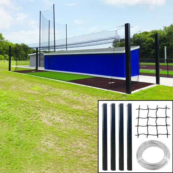 Jaypro 55' Big League Mega Outdoor Batting Cage Tunnel Frame, MPCTF-55S