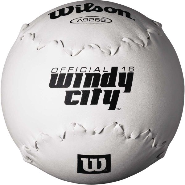 Wilson 16" Windy City Leather Slowpitch Softballs