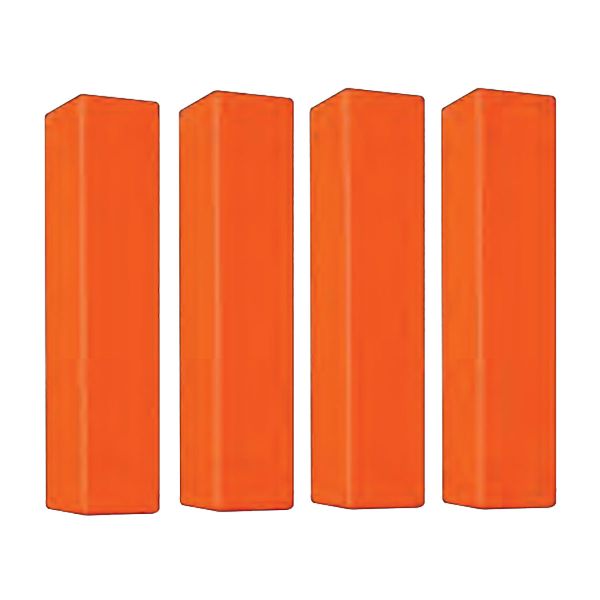 Fisher 4/set Weighted 7lb Molded Football End Zone Pylons 