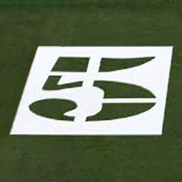 Fisher Pro Style Football Stencil Individual Numbers