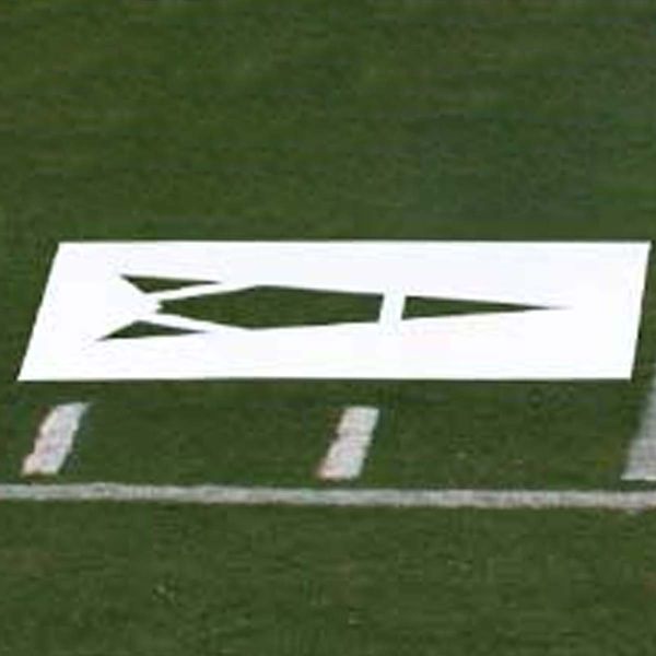 Fisher Pro Style Football Stencil Directional Arrow