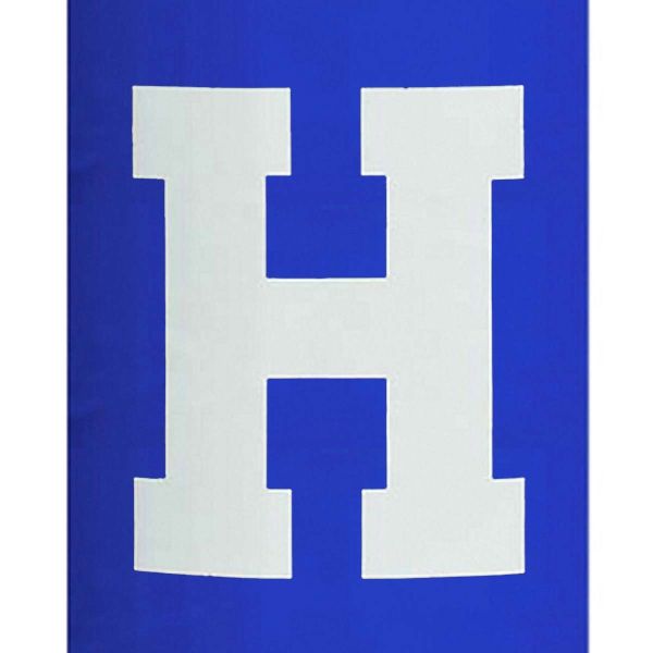 Fisher 1 COLOR Traditional Vinyl Lettering for Football Goal Post Pads