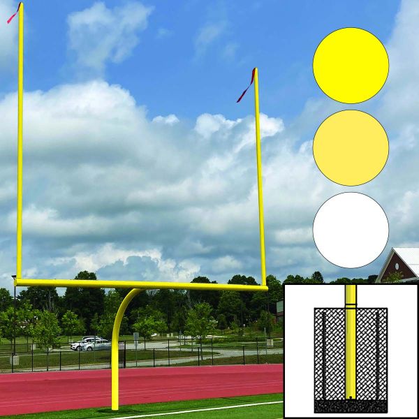 Jaypro MAX-1 Collegiate 18' 6" Semi-Permanent Football Goal Posts (pair)