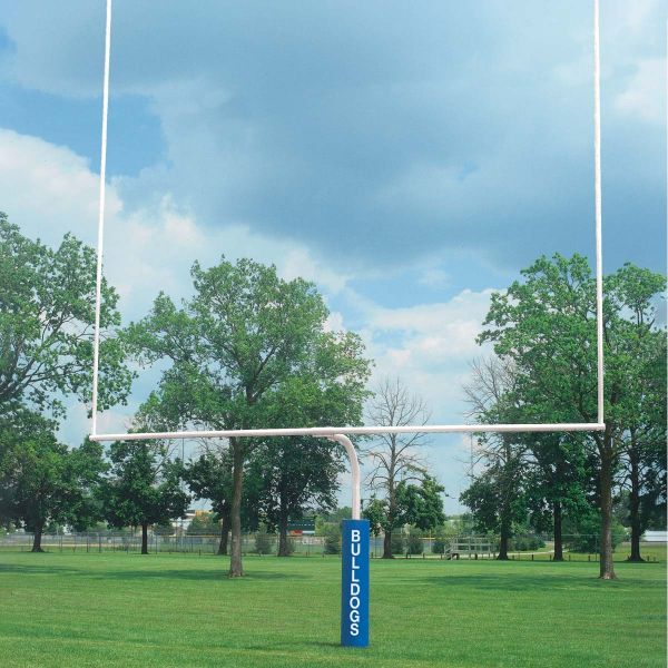 Bison Official High School Football Goal Posts, 4-1/2&#039;&#039; dia, WHITE, FB45HS-WT (pair)