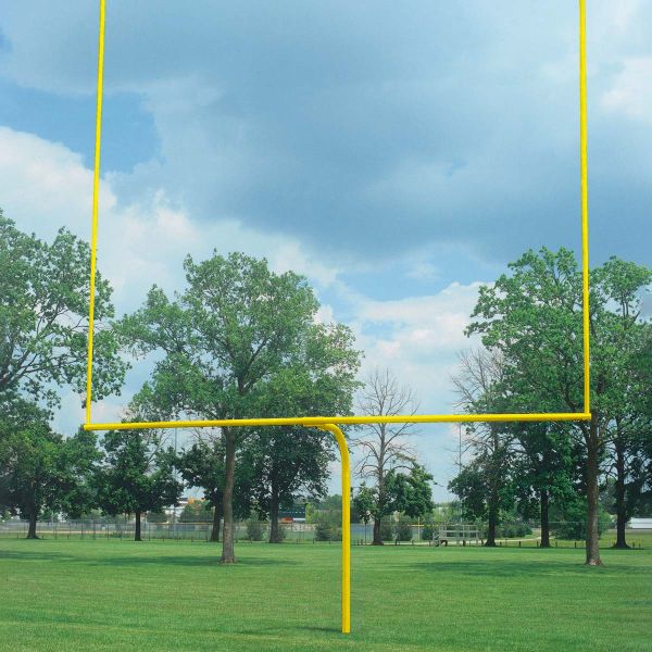 Bison Official High School Football Goal Posts, 4-1/2&#039;&#039; dia, YELLOW, FB45HS-SY (pair)