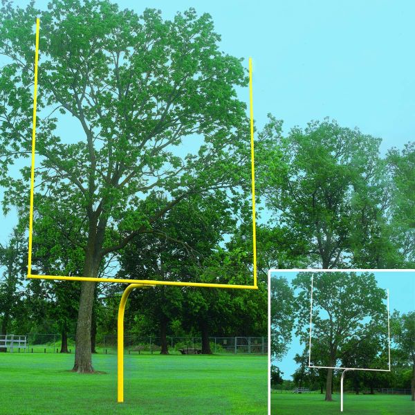 Bison High School Football Goal Posts, 5-9/16" dia., 6' offset (pair)