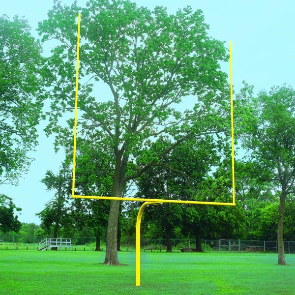Bison Official High School Football Goal Posts, 5-9/16&#039;&#039; dia., YELLOW, FB55HS-SY (pair)