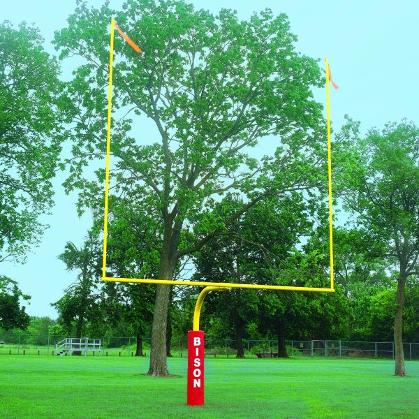 Bison Official High School Football Goal Posts, 5-9/16&#039;&#039; dia., YELLOW, FB55HS-SY (pair)
