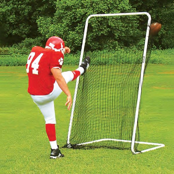 Sharellon Football Kicking Net Football Kicking Practice Net 8 x 8 FT Portable Football Trainer Throwing Net with A Carrying Bag Football Training Aid for Backyard Indoor Outdoor 