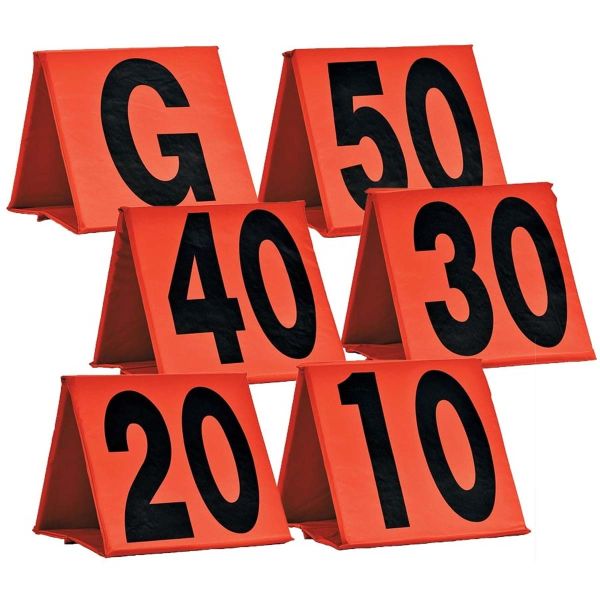 Orange Collapsible Football Sideline Markers
